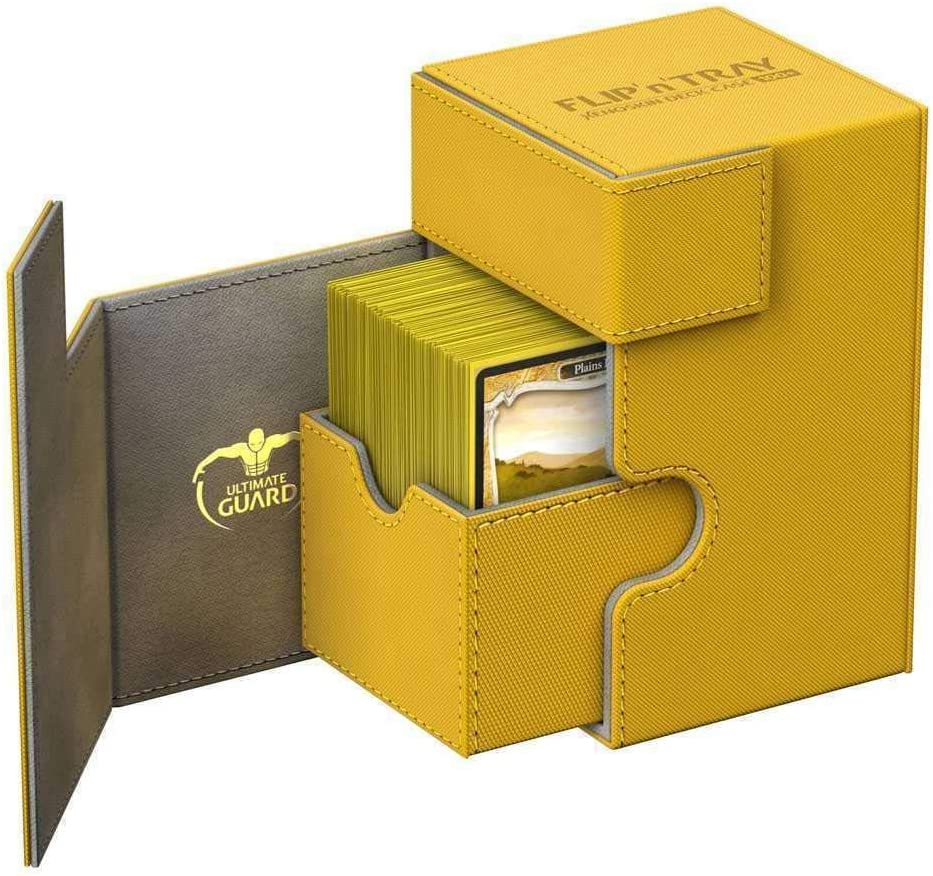 UG - Deck Case: Flip'n'Tray 100+ Standard Size XenoSkin - Amber