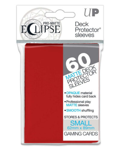 UP - Deck Protectors: Pro-Matte Small- Eclipse NEW Apple Red (60ct)