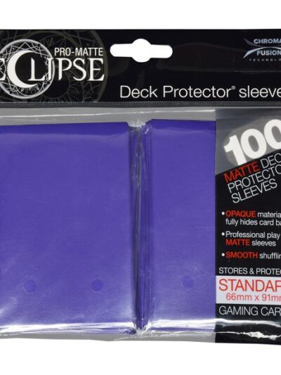 UP - Deck Protectors: Pro-Matte- Eclipse NEW Royal Purple (100ct)