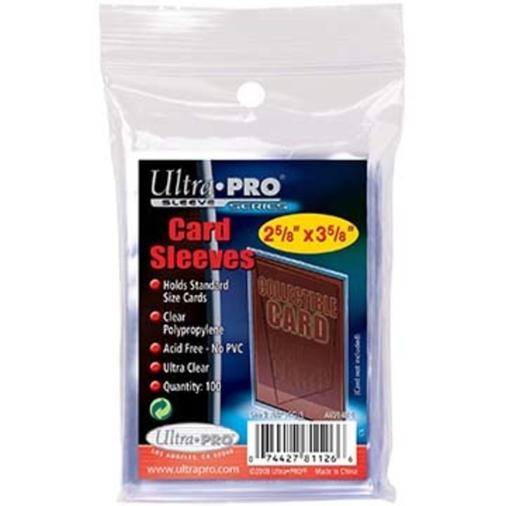UP - Card Sleeves: 2-1/2" X 3-1/2" Penny ( 100)