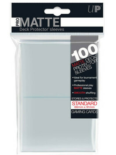 UP Pro Matte Deck Protector Sleeves Standard Clear