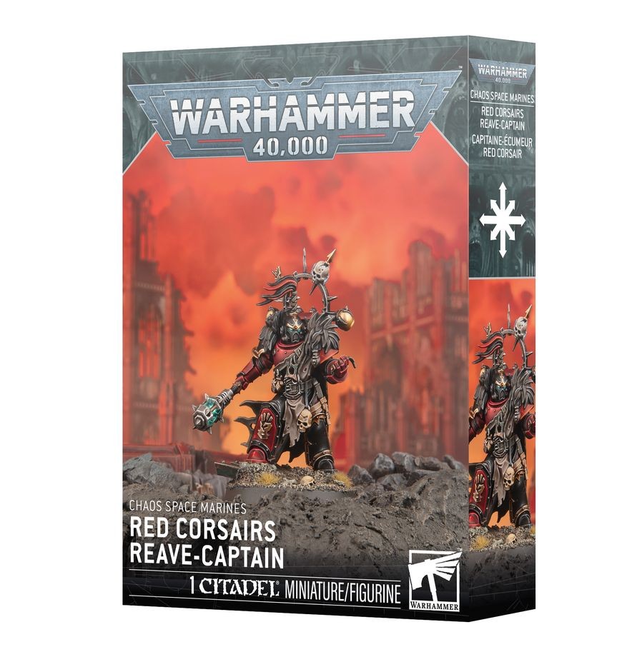 WS - Warhammer 40K - CHAOS S/M: RED CORSAIRS REAVE-CAPTAIN