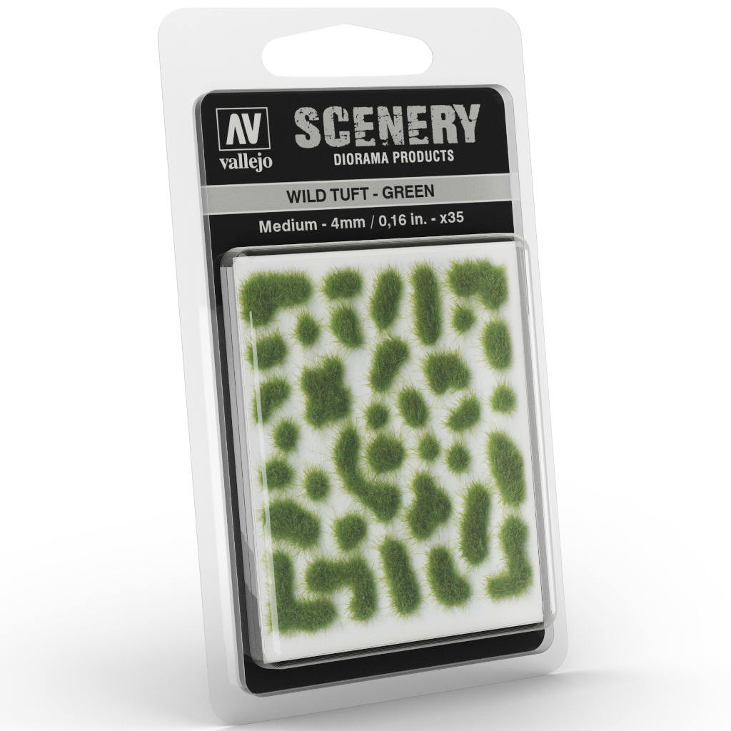 VAL - Scenery: Wild Tuft- Green, Medium (4 mm. / 0,16 in.)