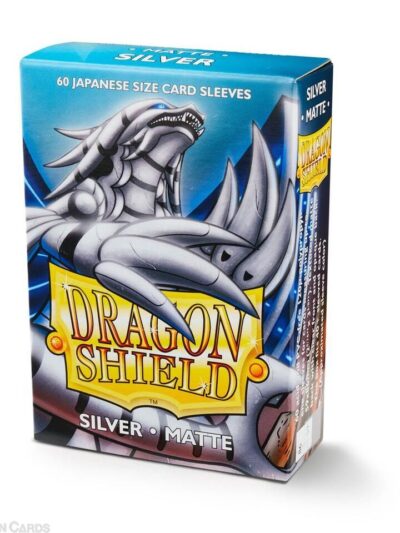 Dragon Shield Japanese Sleeves Matte - Silver 60ct