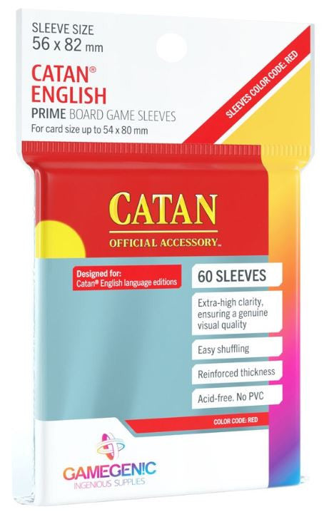 Gamegenic Sleeves Prime Board Game 56 x 82 (54x80) - Catan English