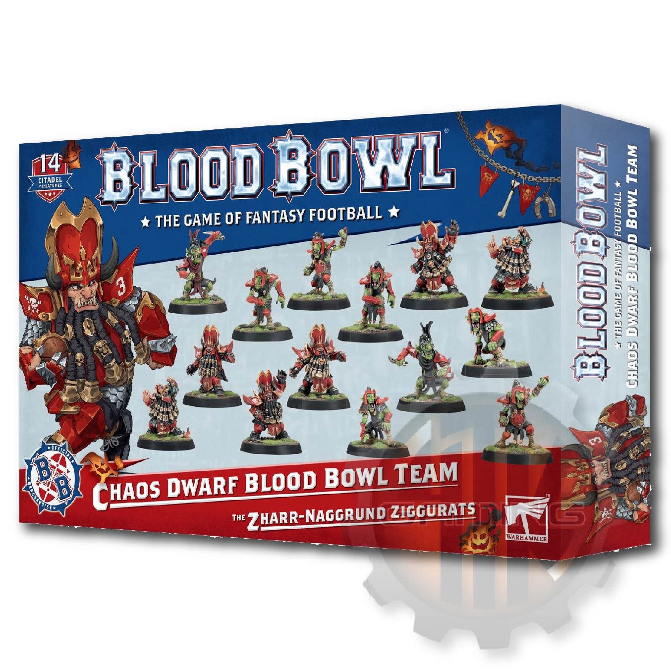WS - BLOOD BOWL: CHAOS DWARF TEAM