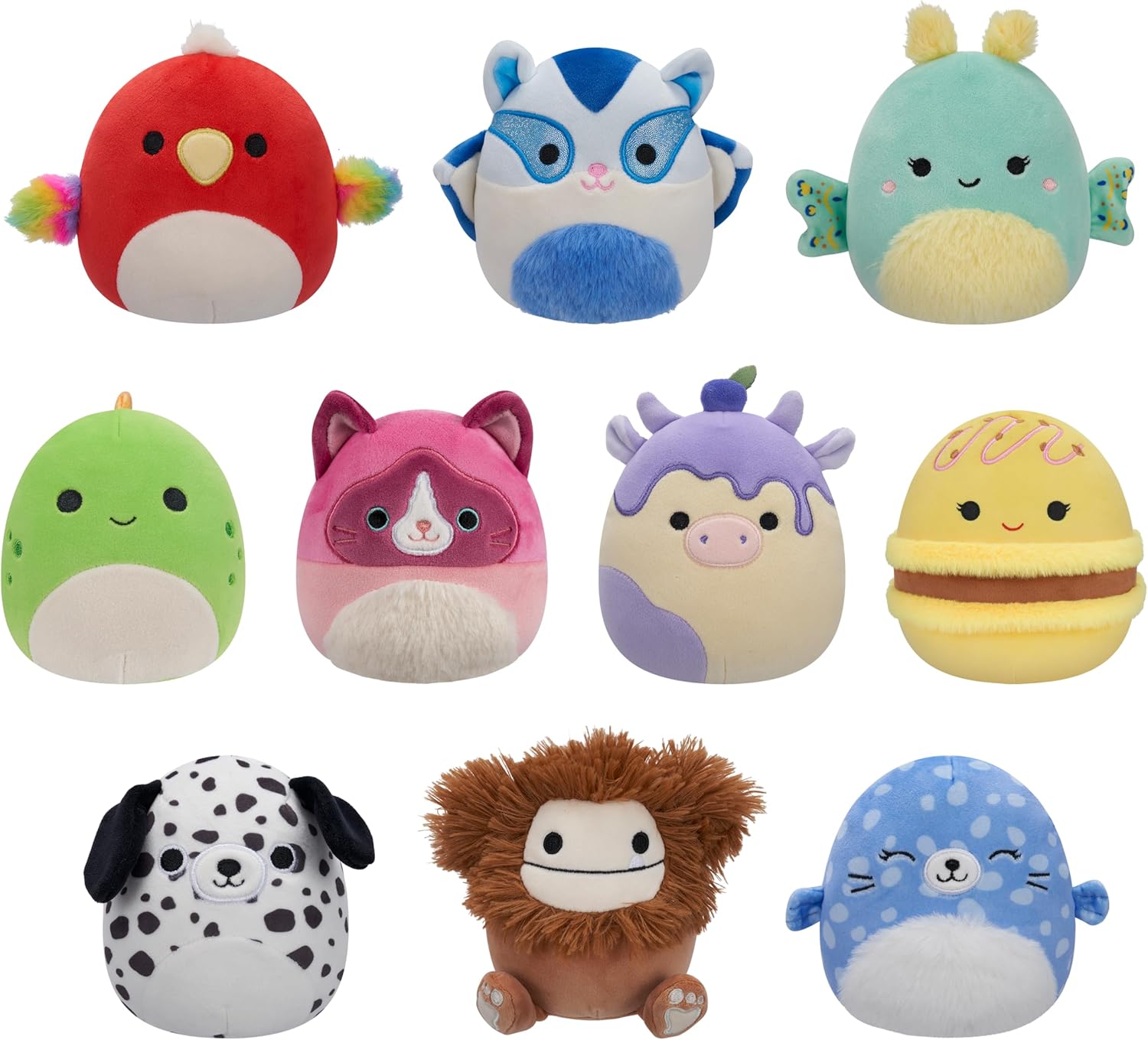 Peluche Squishmallows 10" Azizbek, Rhys, Cian