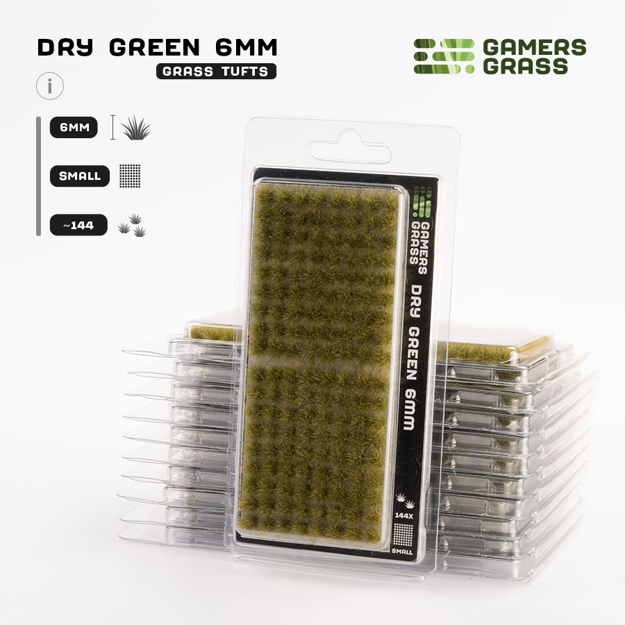 GG - Gamers Grass Tufts: Tufts - Dry Green 6mm - Small