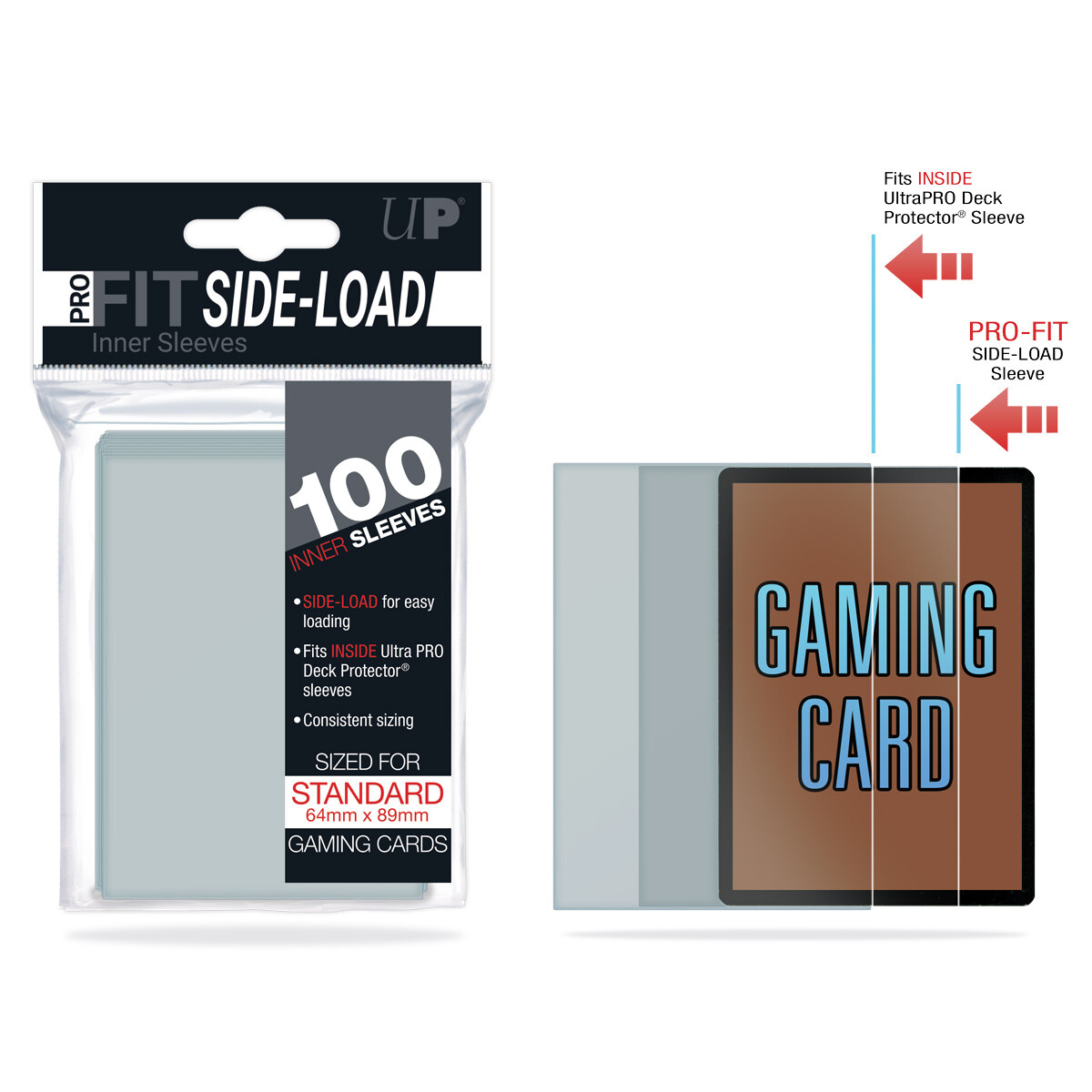 UP Pro-fit Side load Sleeves Standard 64x89 mm