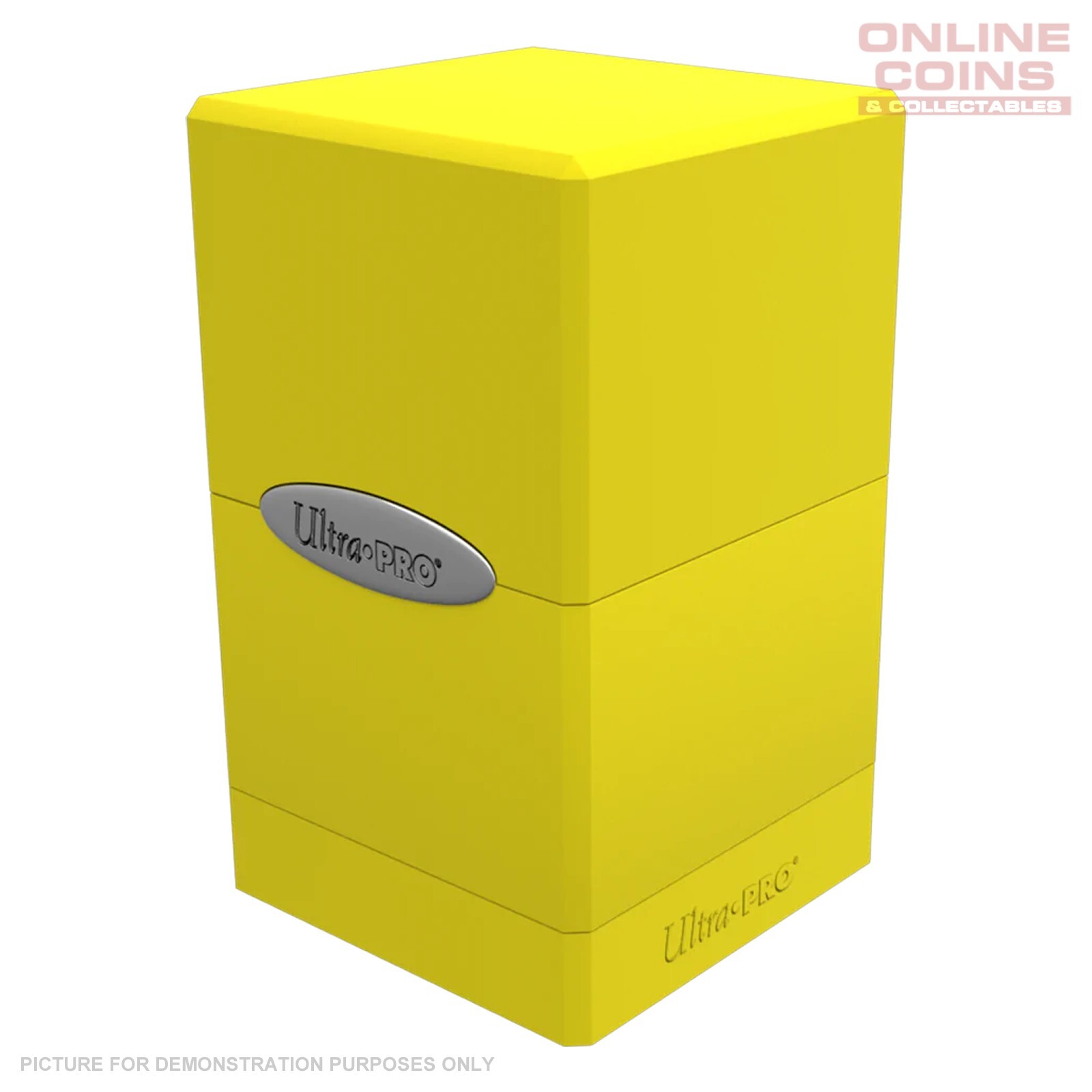 UP - Deckbox: Satin Tower 100+ Solid- Yellow, Bright