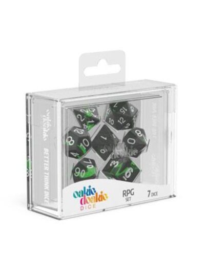 7-Die Set Gemidice: Emerald