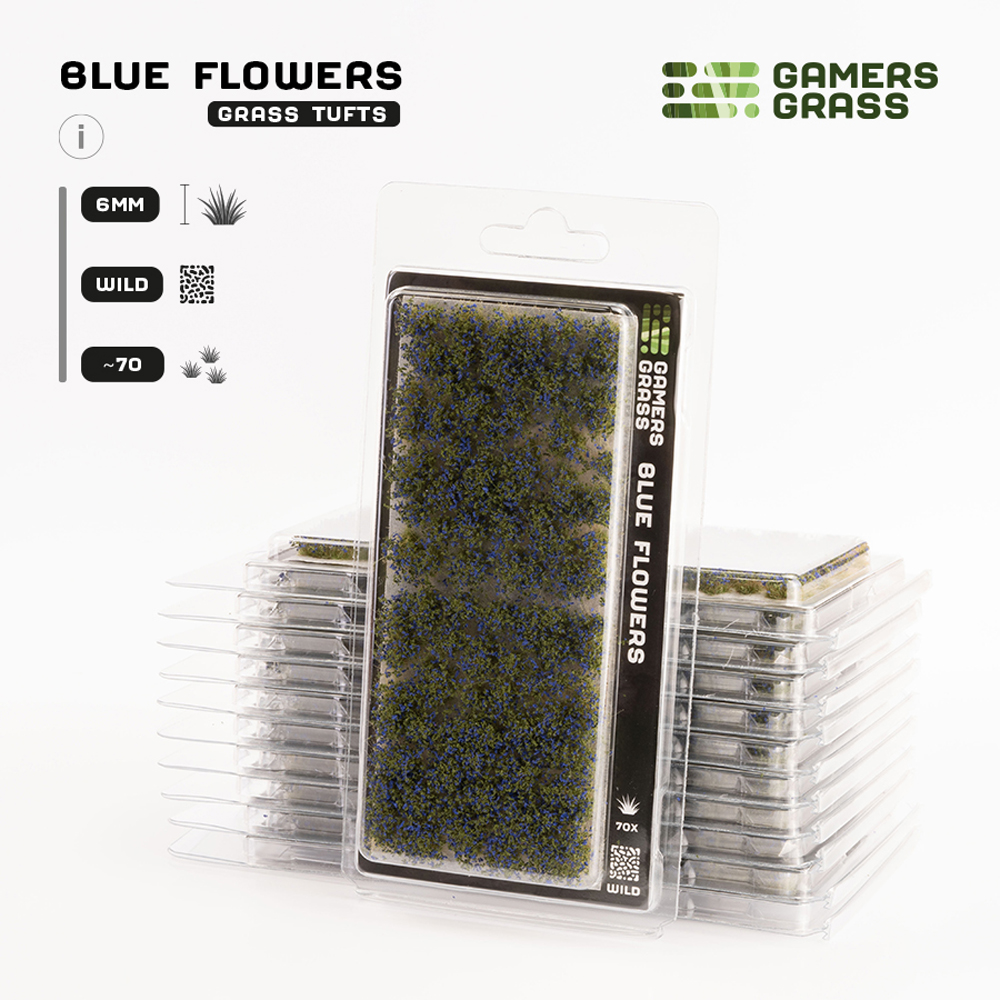 GG - Gamers Grass Tufts: Tufts - Blue Flowers - Wild