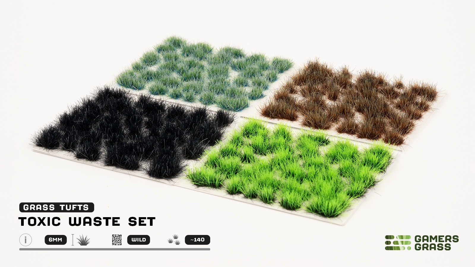 GG - Gamers Grass Tufts: Tuft Sets - Toxic Waste Set - Wild