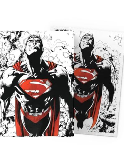 Dragon Shield: Sleeves: Standard DUAL- Matte 'Superman Core' Red/ White (100 ct.)