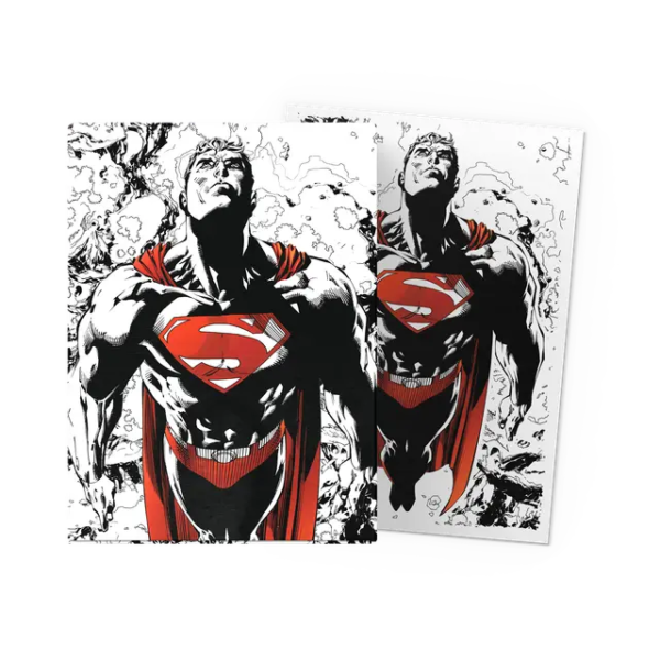 Dragon Shield: Sleeves: Standard DUAL- Matte 'Superman Core' Red/ White (100 ct.)