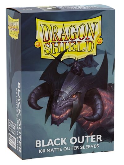 Dragon Shield Sleeves: Standard - Matte Outer Sleeves - Black (100ct.)