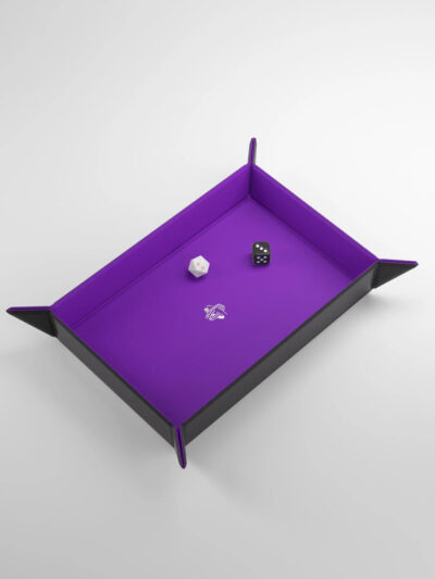 Gamegenic - Magnetic Dice Tray Rectangular Black/Purple