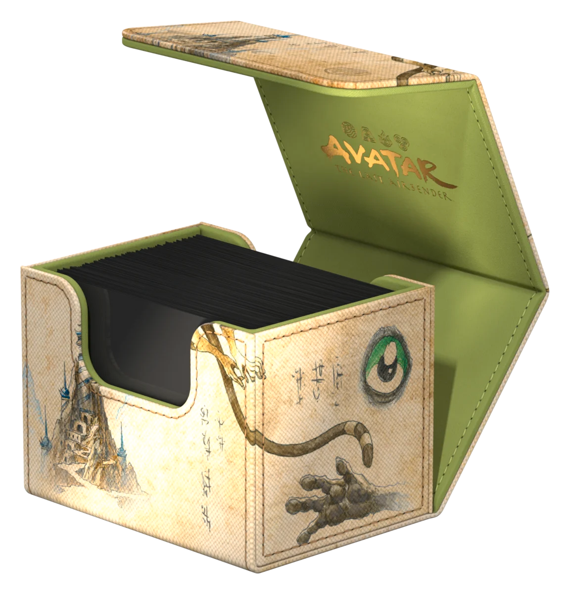 UG - Deck Case: Sidewinder 100+ Standard Xenoskin - MTG: Avatar the Last Airbender - Momo, Friendly Flier/The Unagi of Kyoshi Island