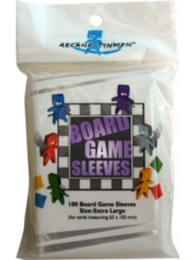 AT - Board Game Sleeves Clear: EXTRA LARGE 65 x 100 (100)