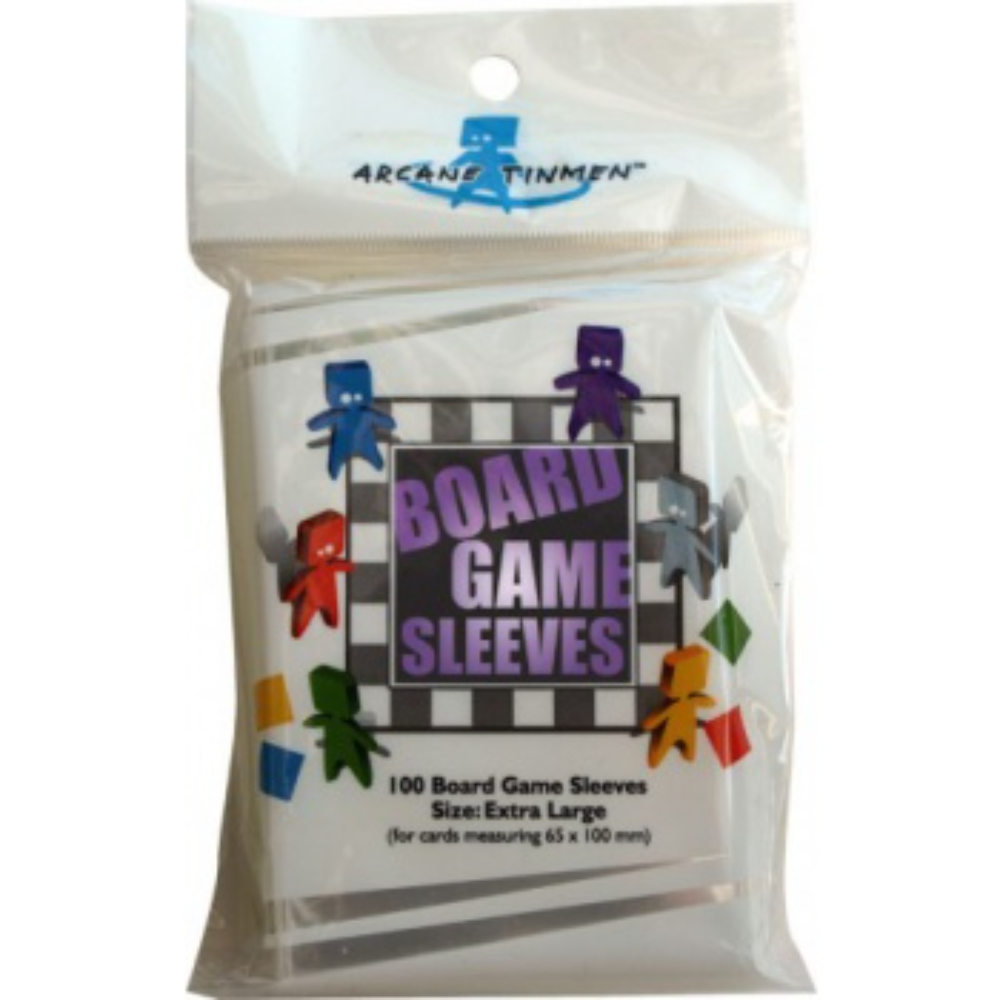 AT - Board Game Sleeves Clear: EXTRA LARGE 65 x 100 (100)