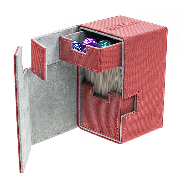 UG - Deck Case: Flip´n´Tray 100+ Standard Size Monocolor - Red