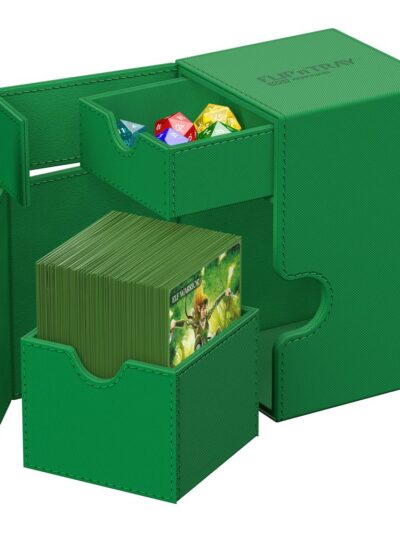UG - Deck Case: Flip´n´Tray 100+ Standard Size Monocolor - Green