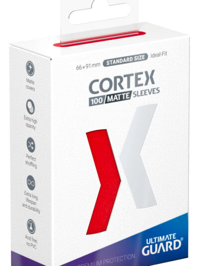 UG - Card Sleeves: Cortex Standard Size - Matte Red (100 ct.)