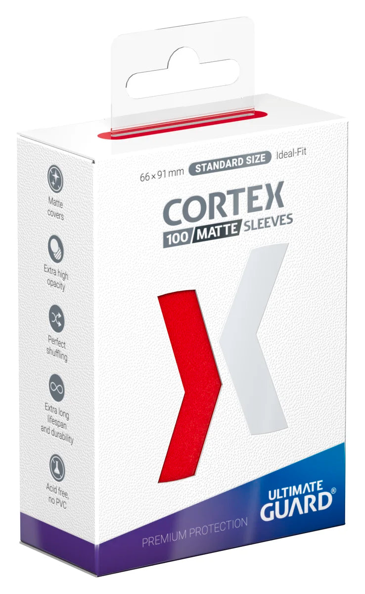 UG - Card Sleeves: Cortex Standard Size - Matte Red (100 ct.)