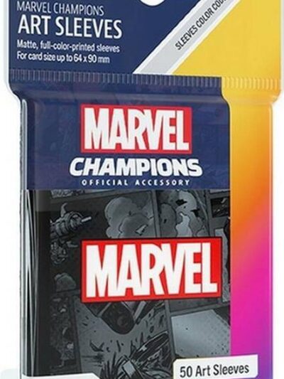 Gamegenic - Marvel Champions Art Sleeves - Sleeves: Marvel Black