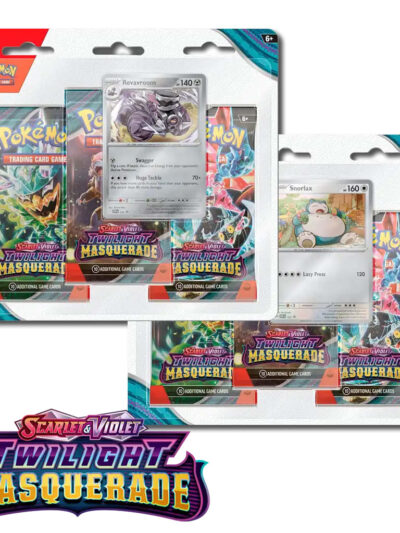 PKM - Pokemon TCG: Scarlet & Violet 06 - Twilight Masquerade - 3 Pack Blister