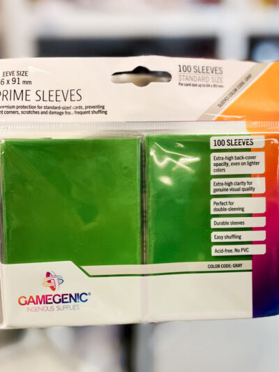 Gamegenic - GameGenic Prime Sleeves Matte Green 100ct Standard