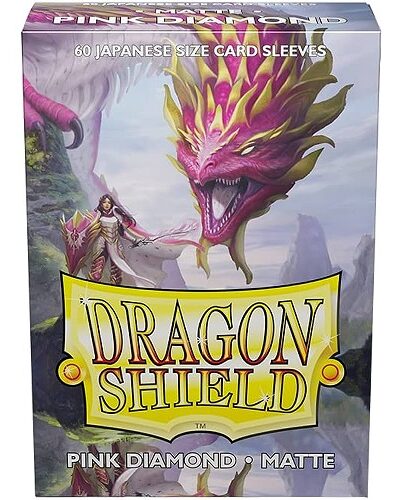 Dragon Shield Sleeves - Japanese - Matte Pink Diamond (60 ct.)