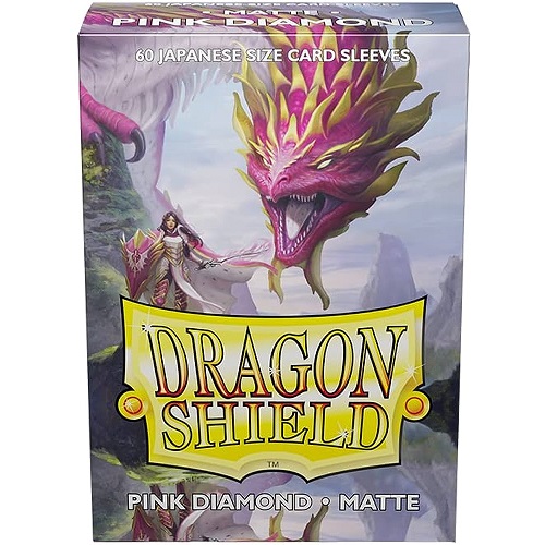Dragon Shield Sleeves - Japanese - Matte Pink Diamond (60 ct.)