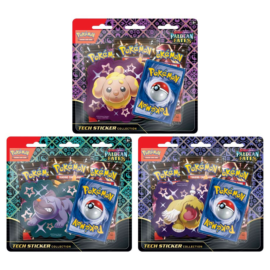 PKM - Pokemon TCG: Scarlet & Violet 4.5 Paldean Fates Tech Sticker Collection - ES