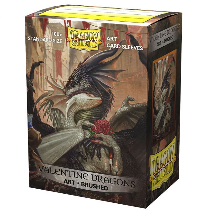 Dragon Shield Sleeves: Standard- Matte 'Valentine Dragons 2021' Art, Limited Edition (100 ct.)