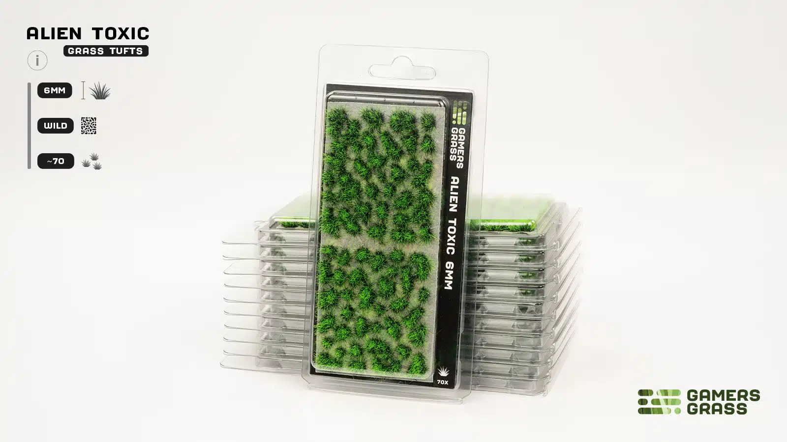 GGT - Gamers Grass Tufts: Alien Tufts Toxic 6mm - Wild