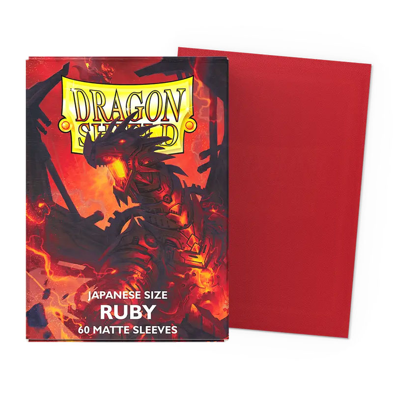 Dragon Shield Sleeves: Japanese- Matte Ruby 'Geledar' (60)
