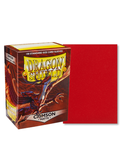 Dragon Shield Standard Sleeves Matte - Crimson 60ct