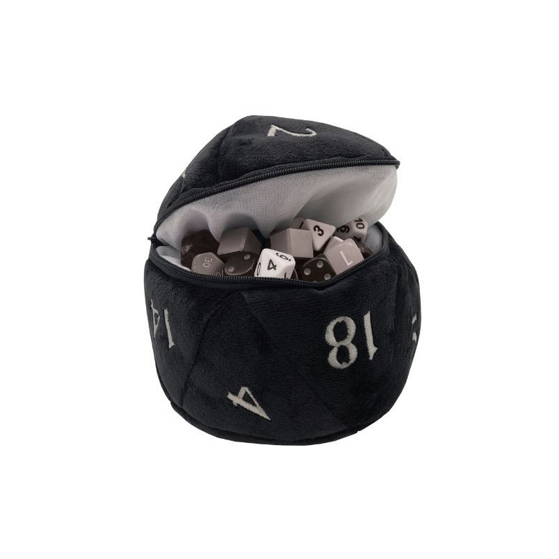 UP - Ultra Pro D20 Plush Dice Bag - Black