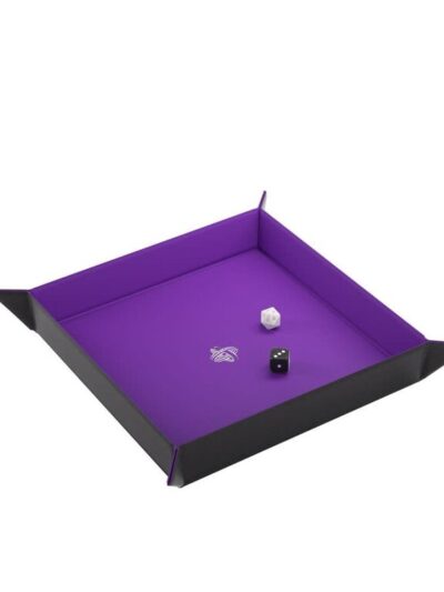 Gamegenic - Magnetic Dice Tray Square Black/Purple