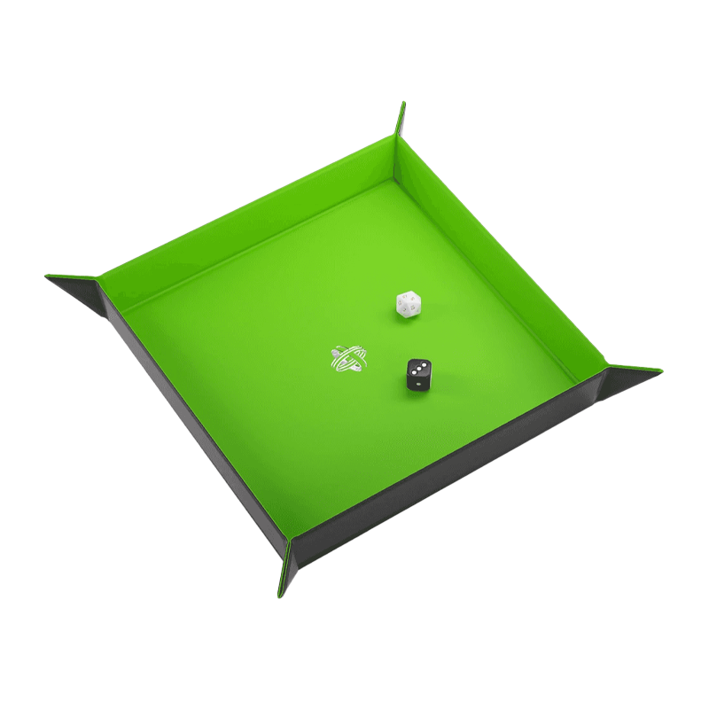 Gamegenic - Magnetic Dice Tray Square Black/Green
