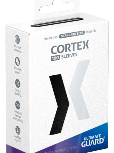 UG - Card Sleeves: Cortex Standard Size - Glossy Black (100 ct.)