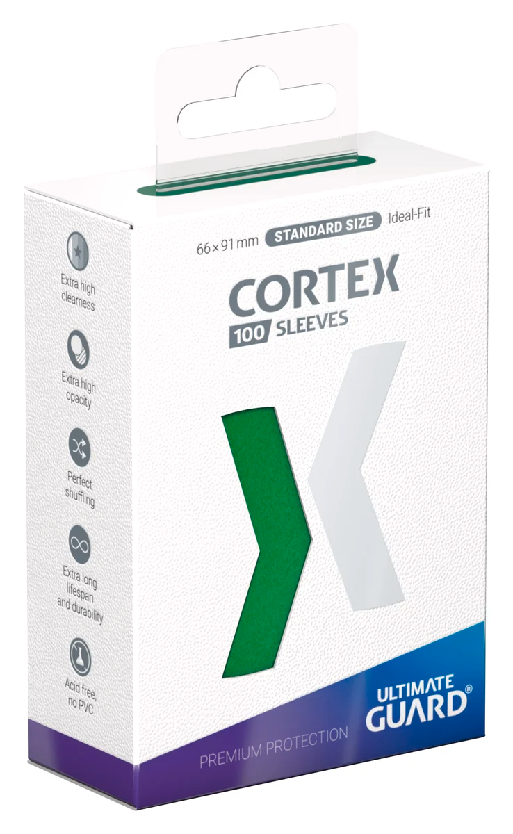 UG - Card Sleeves: Cortex Standard Size - Glossy Green (100 ct.)