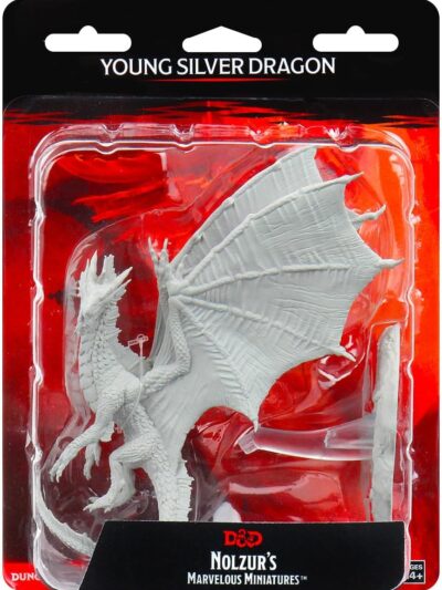D&D Minis: Wave 11- Young Silver Dragon