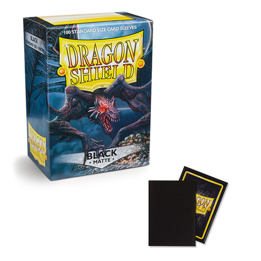 Dragon Shield Sleeves: Standard DUAL- Matte 'Dark Knight' (100 ct.)