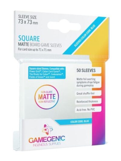 GameGenic - Card Sleeves: Board Game- Matte Square (73x73 mm) (50ct)