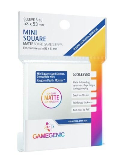 GameGenic - Card Sleeves: Board Game- Matte Mini-Square (53x53 mm) (50ct)