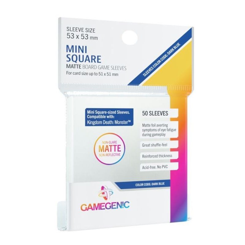 GameGenic - Card Sleeves: Board Game- Matte Mini-Square (53x53 mm) (50ct)
