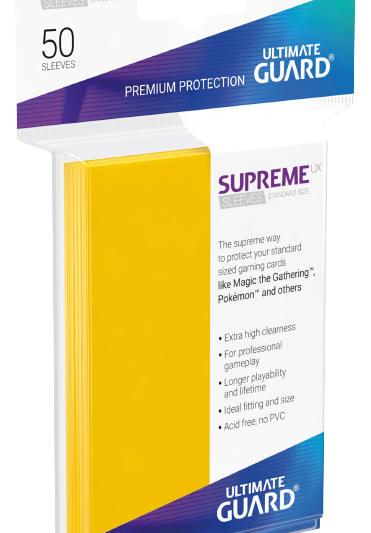 UG - Card Sleeves: Supreme UX Sleeves Standard Size- Yellow (50)