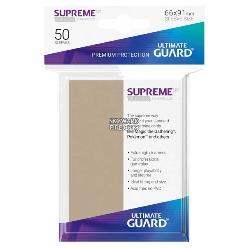 UG - Card Sleeves: Supreme UX Sleeves Standard Size- Sand (50)